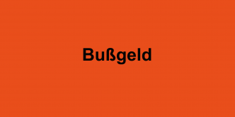 Bußgeld